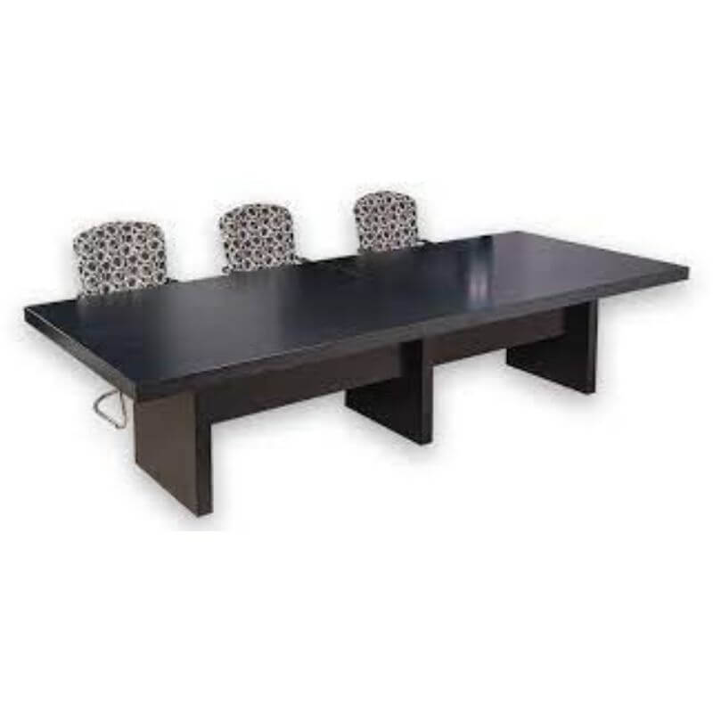 CEO Black Veneer Boardroom Table Little Lots Furniture