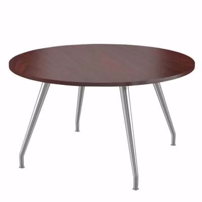 Melamine Table with Steel Curved Legs Galliano Design