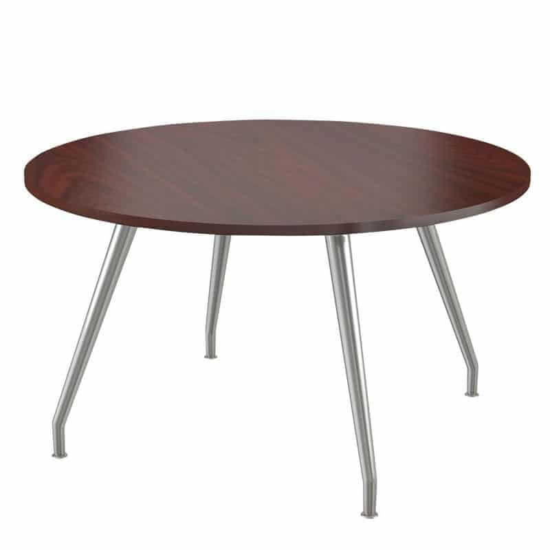 conference table with steel curved legs