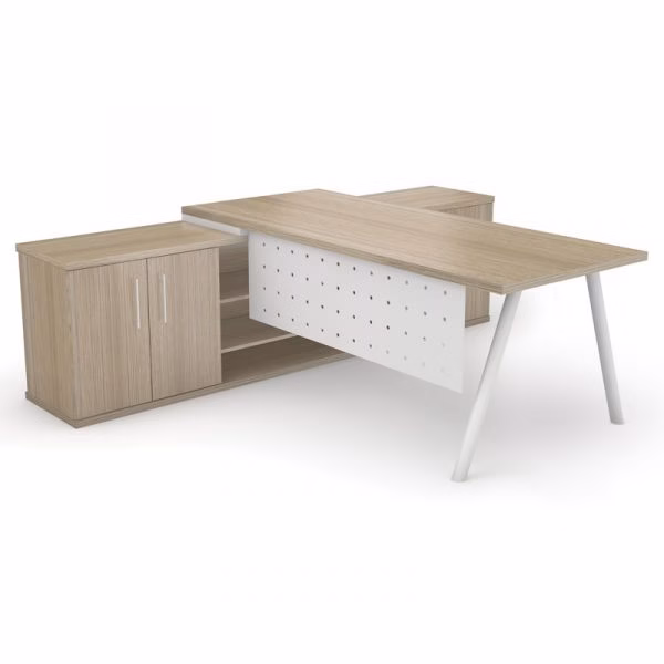Dakota Desk with Round Tube Legs