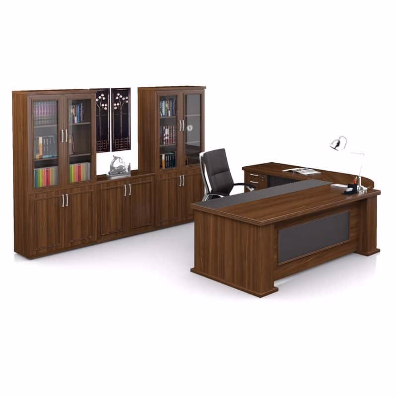 Embassy Curve Desk Range Veneer Office Desk