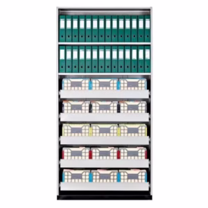 Lever Arch And Plastic Containers Mobile Bulk File Cabinet