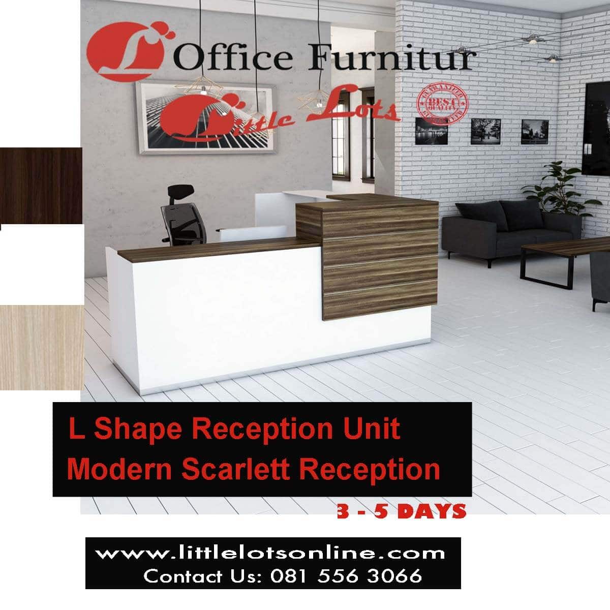 Modern Scarlett Reception Monument Oak