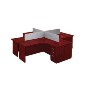 Island Desk – Executive Desk Royal Mahogany Veneer Wood