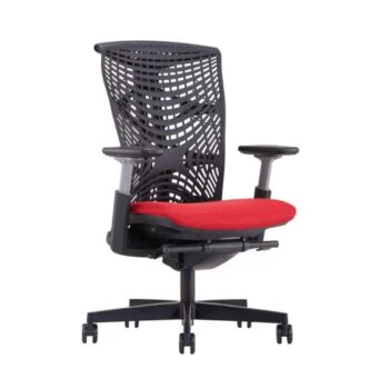Merryfair Reya Red Black Ergo Chair scaled 2