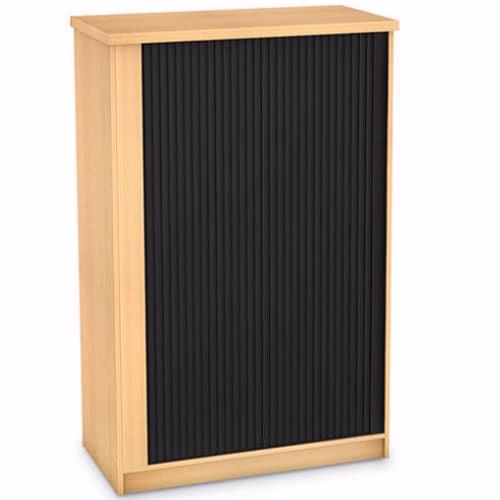 1500 High Veneer Roller Door Cabinet