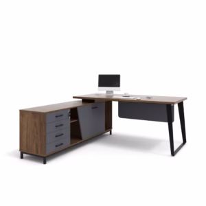 Envo L Shaped Desk – Home Desk With Modesty Panel