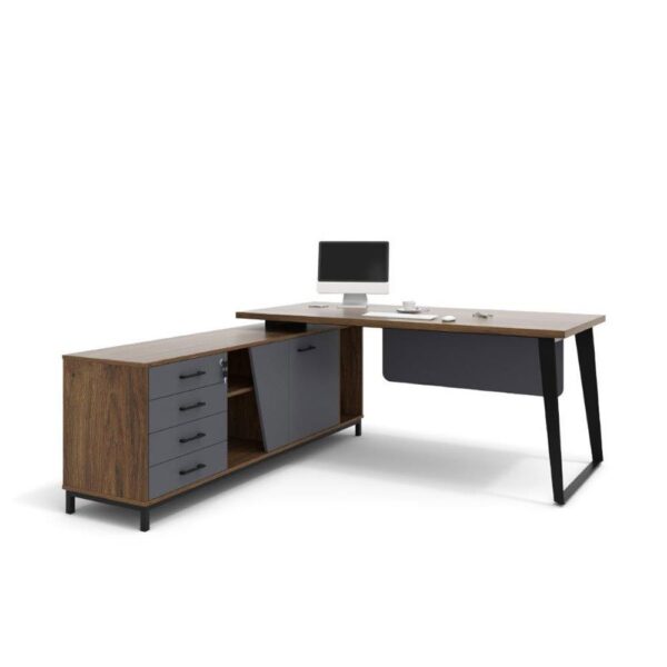 L Shaped Desk Home Desk With Modesty Panel