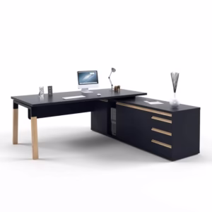 Crestwood L-Combination Desk with Pedenza (Melamine)