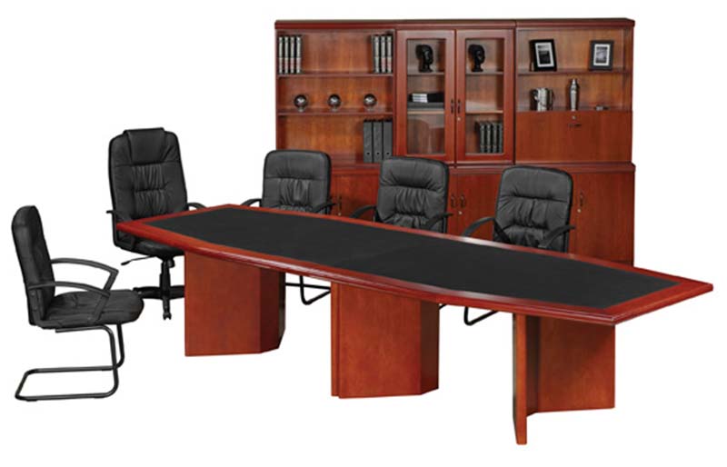 Bow Shaped Boardroom Table with 22V22 Legs and Full Inlay Various Sizes