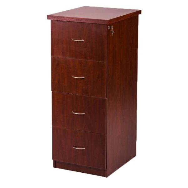 4 drawer filing cabinet mahogany