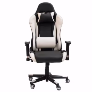 GPROC Gaming Chair Vream-White Leather and Black