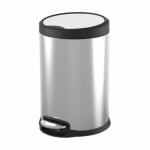 5l Pedal Polished Bins Stainless Steel