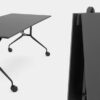 Mobile Folding Table Black