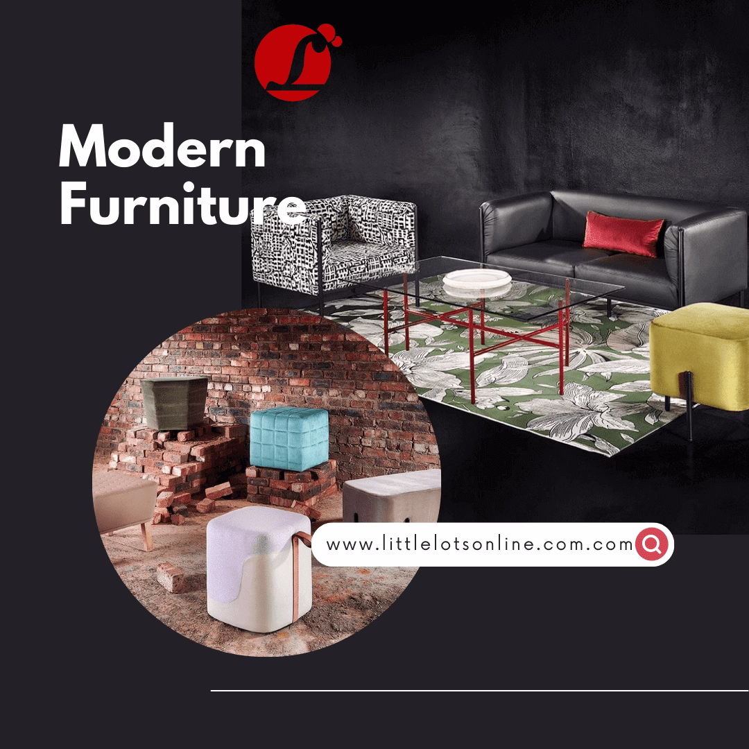modern furniture instagram post template png