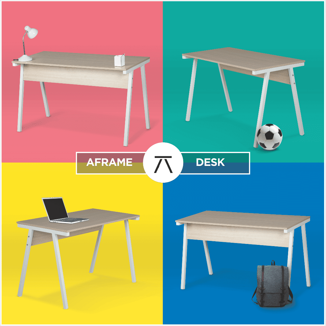 micro office desk ENTRAWOOD A frame Desk png