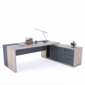 Mia Executive Desk + Pedenza + PC Storage Unit