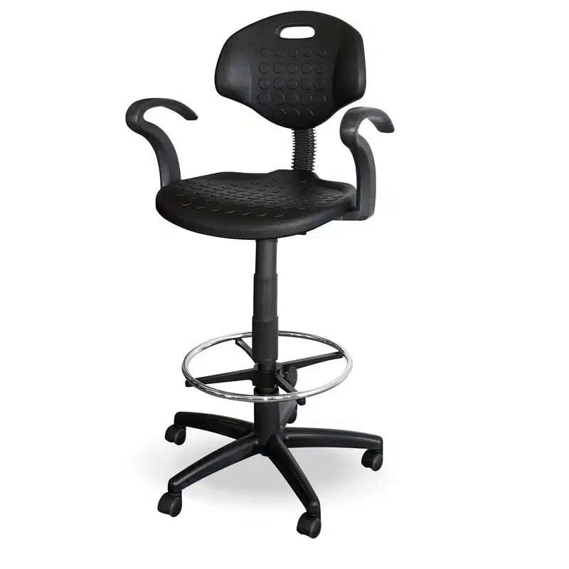Heavy Duty Polyurethane Draughtsman Industrial Chair