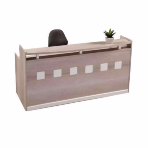 Square-line Reception Counter + Pedestal