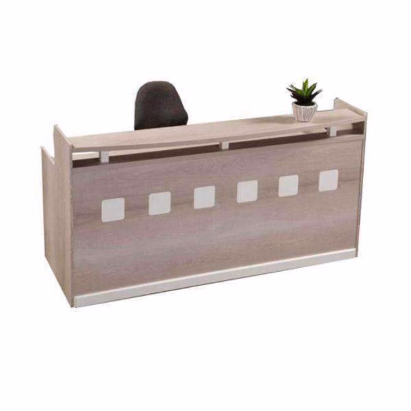 Square-line Reception Counter + Pedestal
