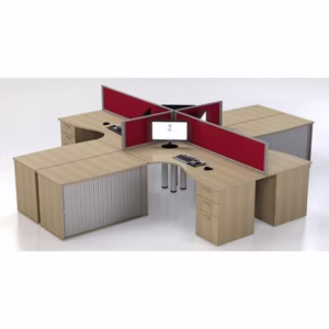 Wave Zone Cluster Desk Set Malemine Screens