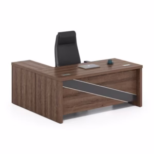 Oz Striped Black Executive Desk 1800