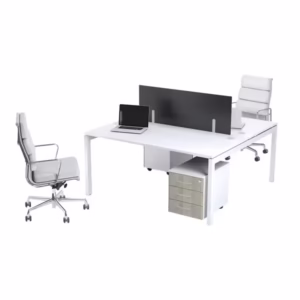 Connect 2 Way Cluster Desks White Grande