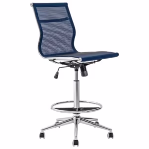 Draughtsman Netting Chair Bar Height Blue