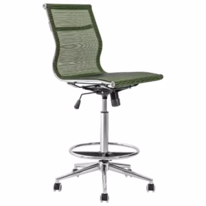 Draughtsman Netting Chair Bar Height Green