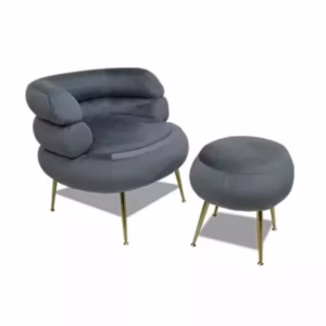 Curved Chair & Ottoman