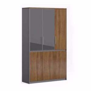 Auto Two Glass Doors One Solid Door Top Wall Unit