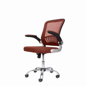 Setu Operators Mesh Back Office Chair Flip Arms Brown