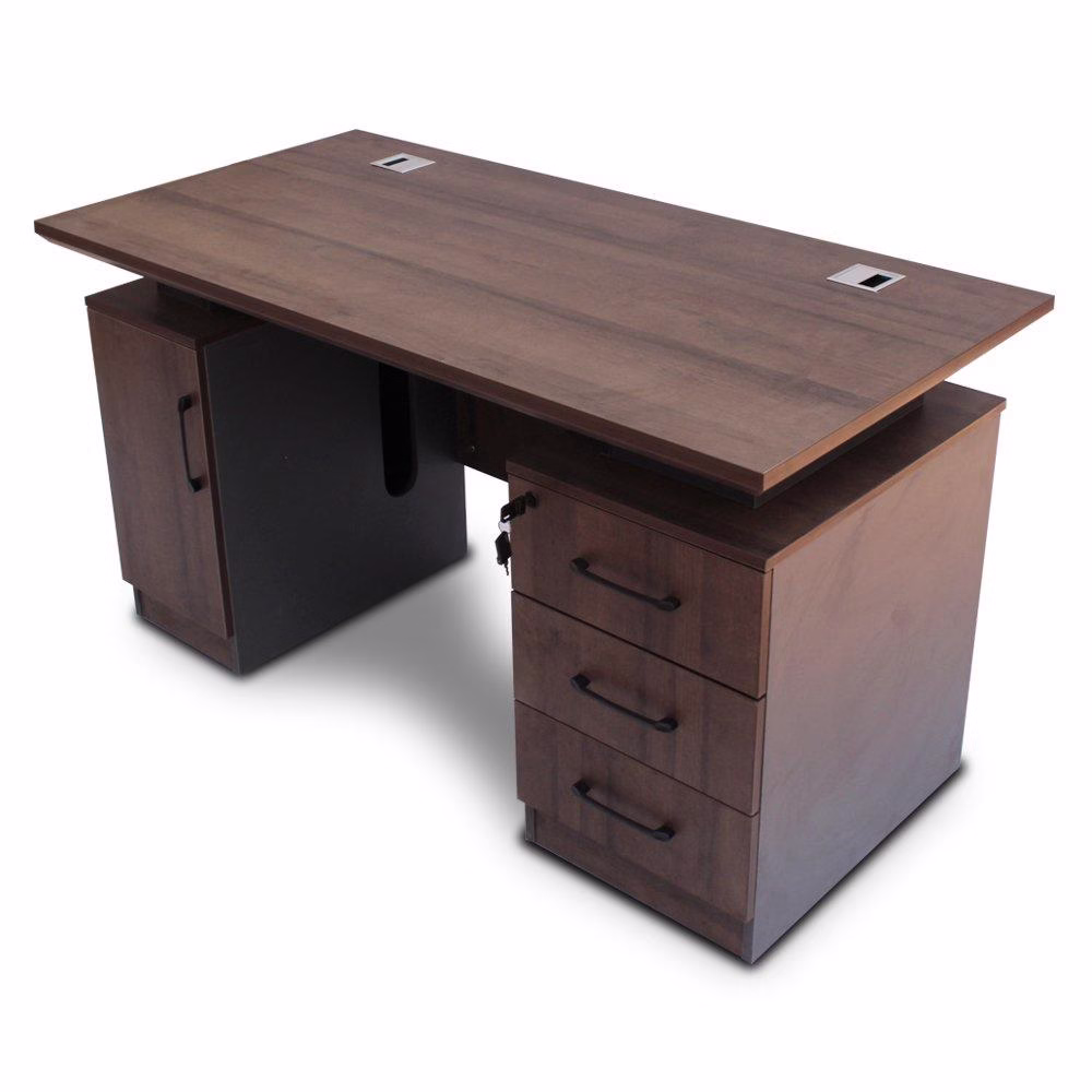 Vista Study Desk Set With Computer Case