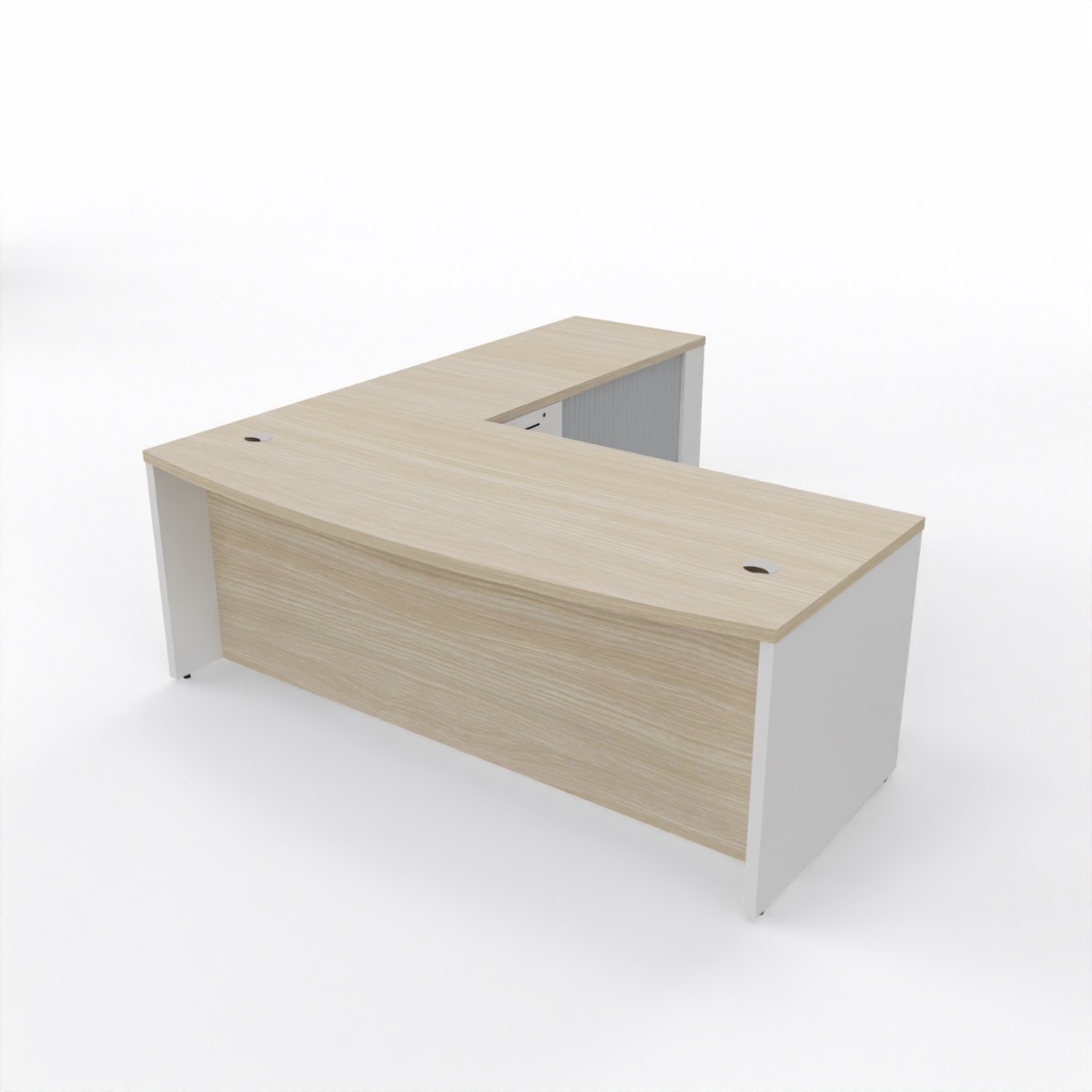 Platinum Executive Desk – Split Modesty – Floating Top
