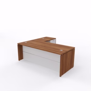 Platinum Executive Desk – Split Modesty – Floating Top