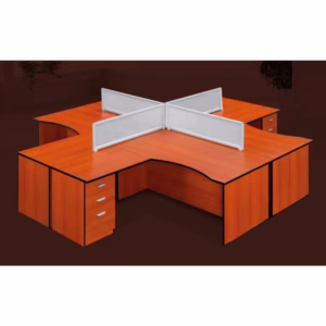 Wave Cluster Desk Cherry Melamine