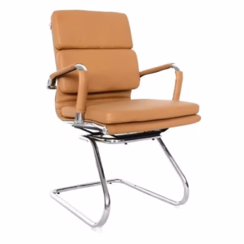 Classic Eames PU Cushion Visitor Camel