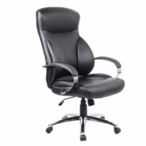 Curved Wingback Heavy Duty Chair Chrome