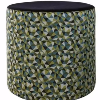 Round Ottoman Blacktop
