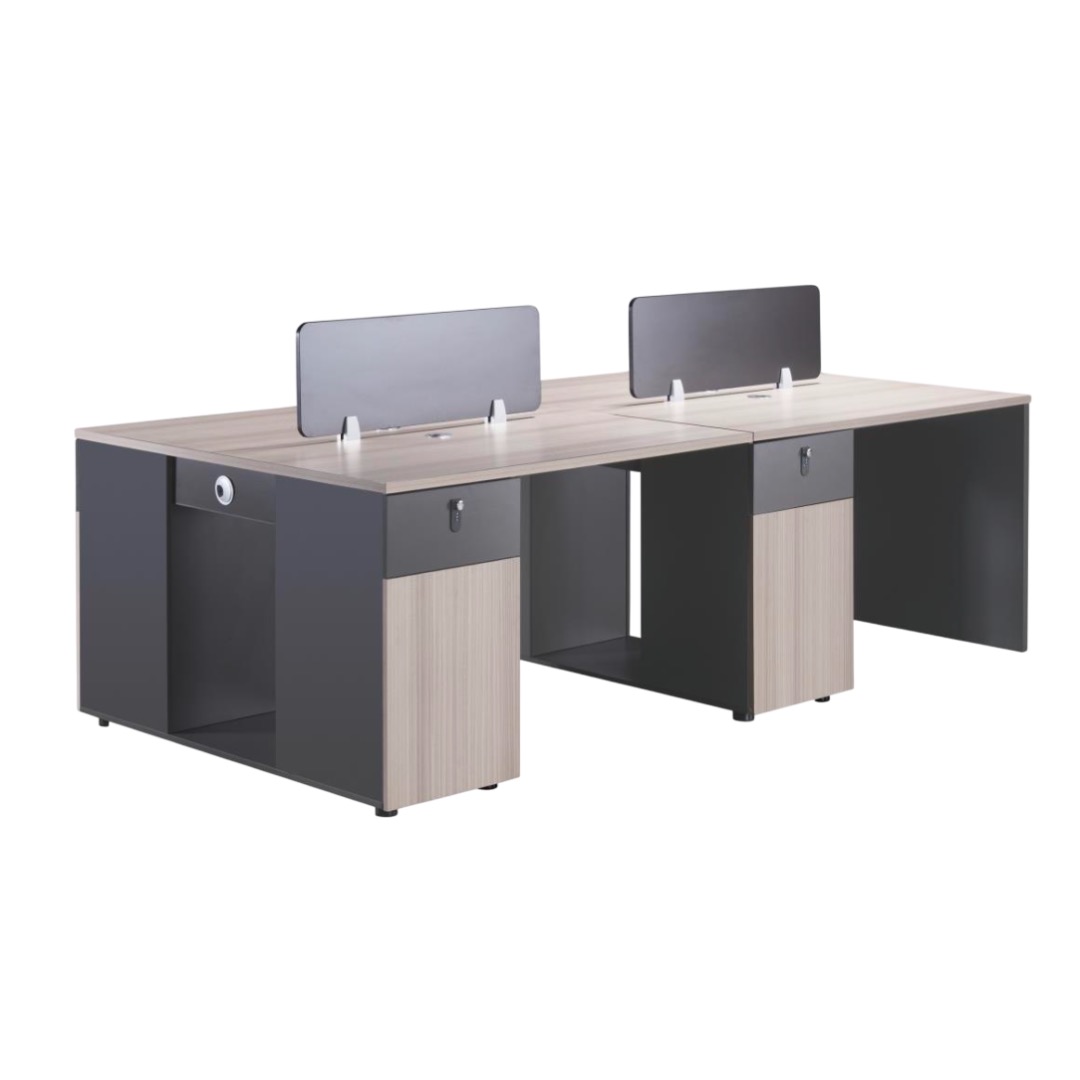 System 2 Way Cluster Workstation – Extends to 10 Seater