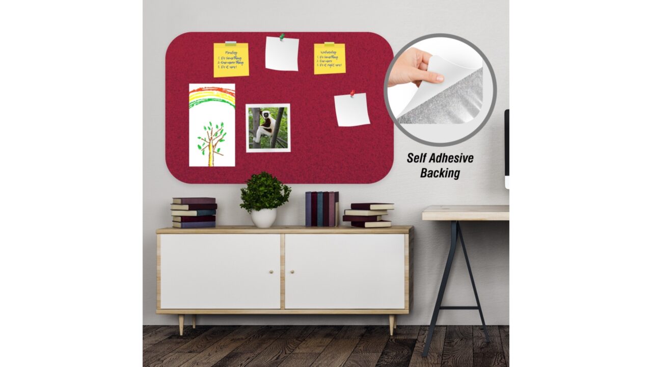 BD0325R-Red Pin Board Adhesive Backing