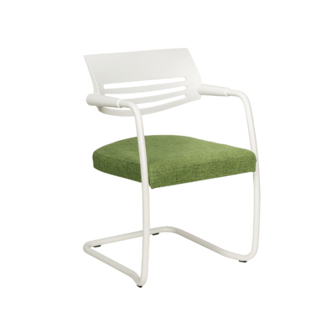 Hangout Sleigh Base Chair White