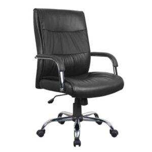 Chrome Panel High Back Office Chair