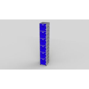 Compact 6-Compartment Locker