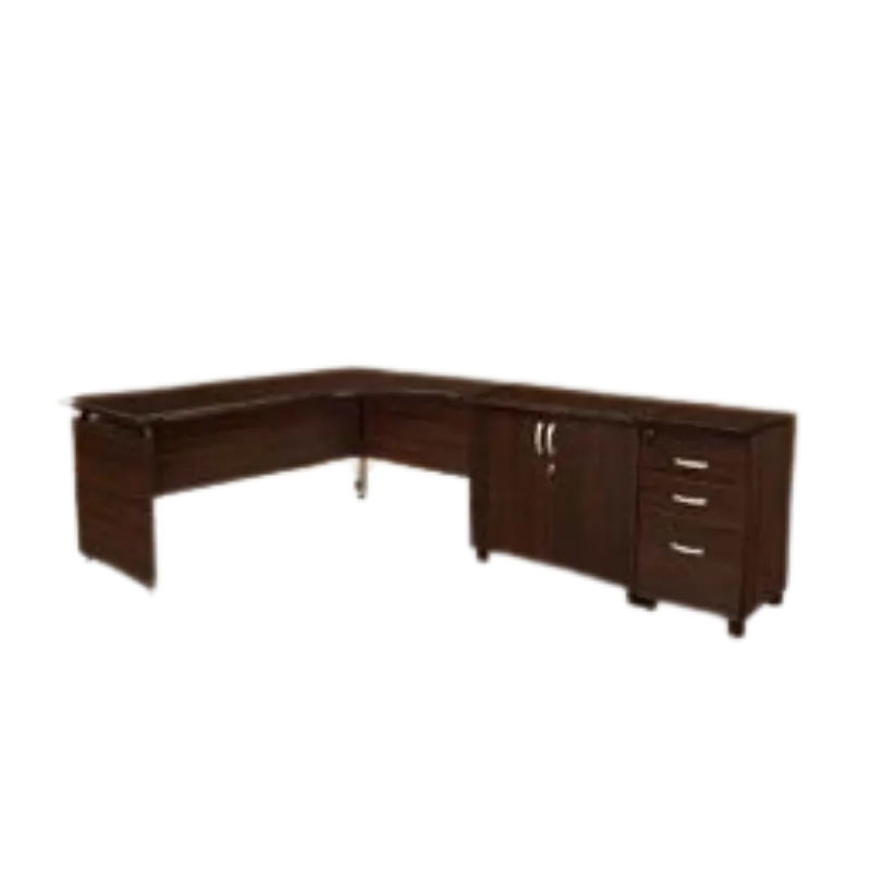Slim L Shape Computer Desk