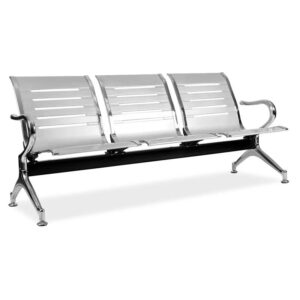 Silverline L-Shaped Bench Silver or Black