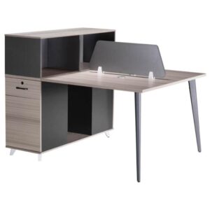 Modern A Steel Legs 2-Way Cluster Desk