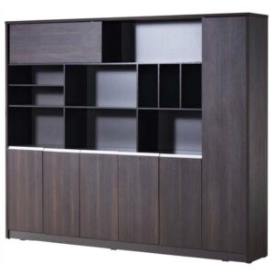 Modern Wall Unit Dark Oak 2400H