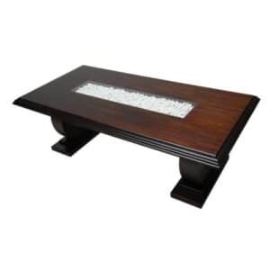 8-Seater Corvinus Dining Table With Glass Inlay