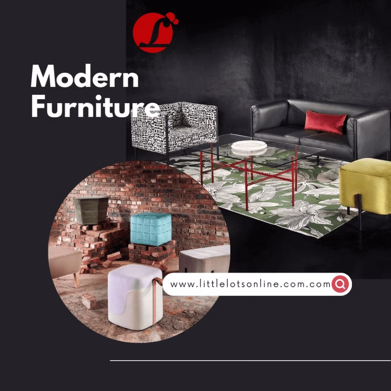 modern furniture instagram post template png